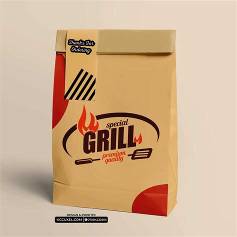Get Custom Food Paper Bags Design And Printing - Design And Printing ...