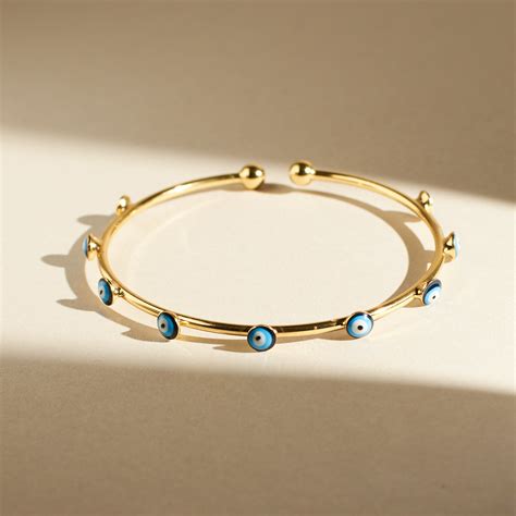 Traditional Evil Eye Bangle | Salty – Salty Accessories
