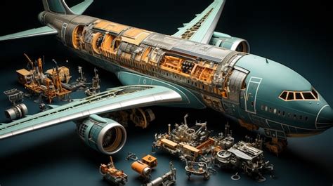 Image result for Airplane Exploded-View