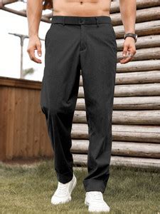 Rajovati Slim Fit Men Black Trousers - Buy Rajovati Slim Fit Men Black ...