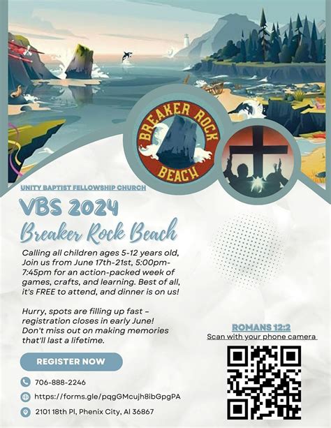 Vacation Bible School: Breaker Rock Beach 2024, 2101 18th Pl, Phenix ...