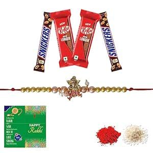Visabhu Premium Ganesh 1 Moti Ganesh With Chocolate Kitkat Bar 2pc. X ...