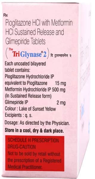 The Triglynase 2mg Strip Of 10 Tablets: Uses, Side Effects, Price ...