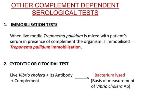 Image result for Complement-Fixation Test