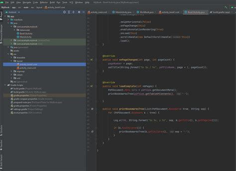Image result for PDF Reader with Table of Content Using Android Studio