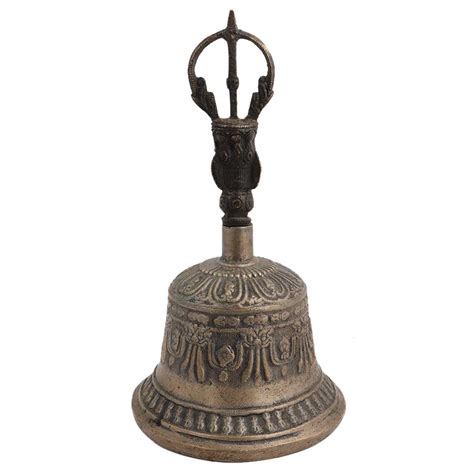 Vintage Brass Singing Buddhist Dorje Vajra Bell