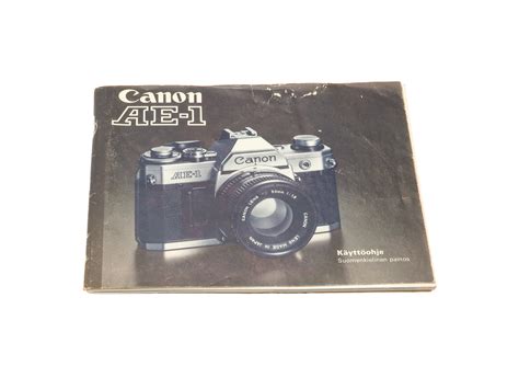 Canon AE-1 Instruction Manual – Kamerastore