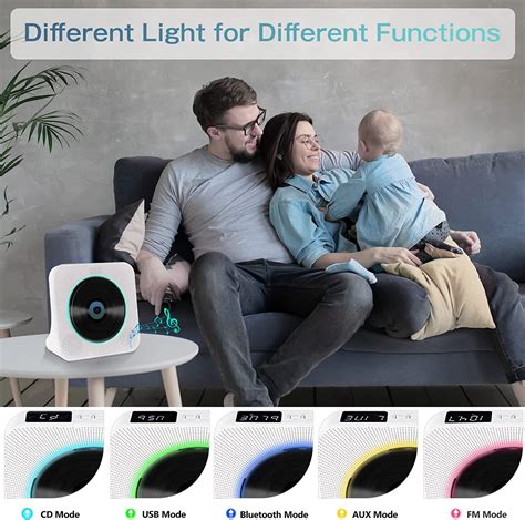 Buy CD Player with Bluetooth , CD Player with LED Screen, USB Port, FM ...