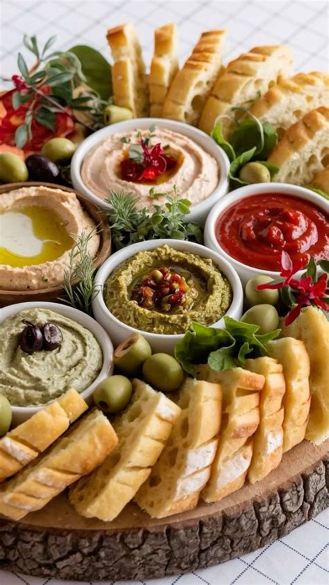 Dips and Bread in 2025 | Catering ideas food, Amazing food platters ...
