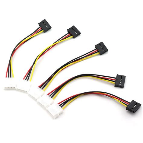 ZRM&E 5PCS SATA 15-Pin Power Adapter Line IDE 4P Male to SATA 15 Pin ...