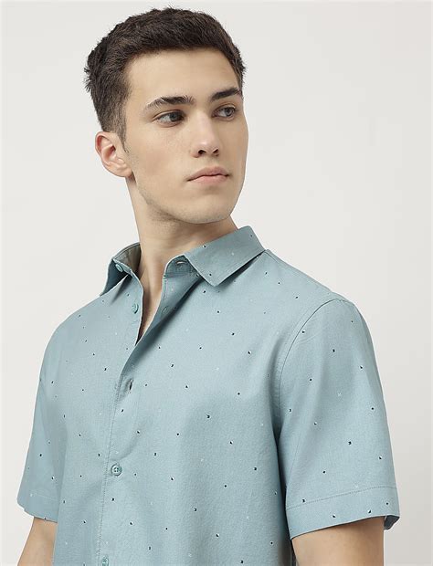 Buy Pure Cotton Ditsy Print Shirt at Marks & Spencer