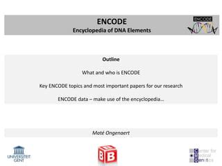 Image result for Encode Project Summary