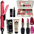 SWIPA Makeup Kit Combo Pack(Pink Red Lipstick,Kajal,Foundation,18Colour ...