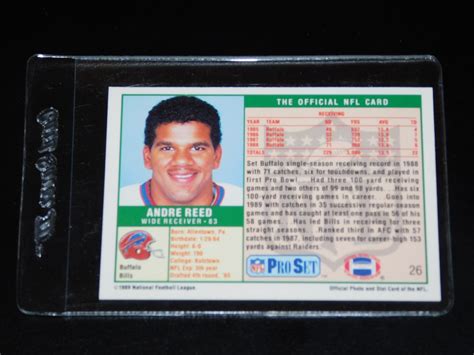 1989 PRO SET ANDRE REED CARD #26 (Mint) | eBay