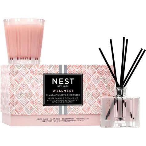 Himalayan Salt & Rosewater Candle & Diffuser Set - Soothing ...