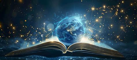 An open book with the words earth on the bottom | Premium AI-generated ...