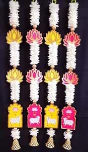 Buy Avyksh Creation Handmade Lotus Artificial Flower Gajra Wall and ...