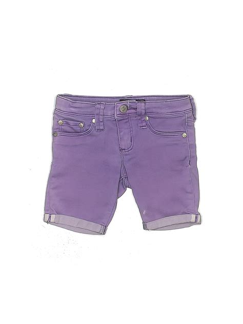 Tractor Solid Purple Denim Shorts Size 4 - 67% off | ThredUp