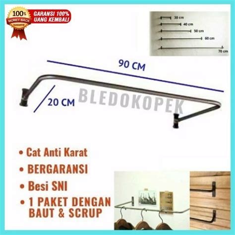 Jual Gawang Baju 100Cm / Gantungan Baju 1 Meter / Gawangan Baju 100 Cm ...