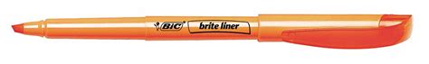 BIC, Fluorescent Orange, Chisel, Highlighter - 35X938|BICBL11OE - Grainger