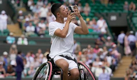 Tokito Oda wins wheelchair final to become youngest male Wimbledon ...
