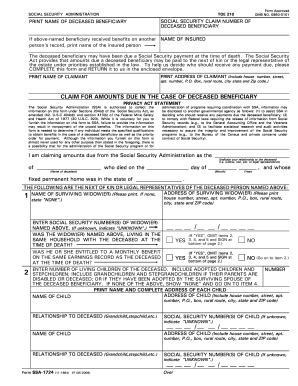 2006-2026 Form SSA-1724 - Fill Out, Sign & Share Online | pdfFiller