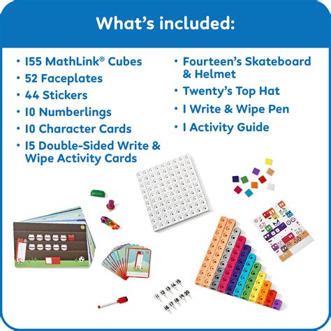Learning Resources hand2mind Numberblocks 11-20 MathLink Cubes Activity ...
