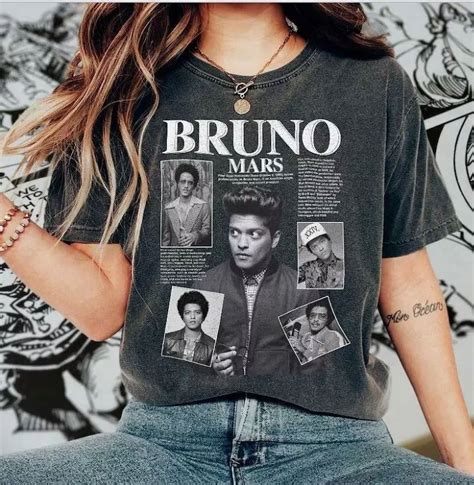 Bruno Mars Shirt Bruno Mars Merch T-Shirt Music Shirt Shirt For Bruno ...