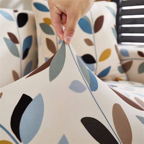 Printed Sofa Cover - White Leaf – House of quirk