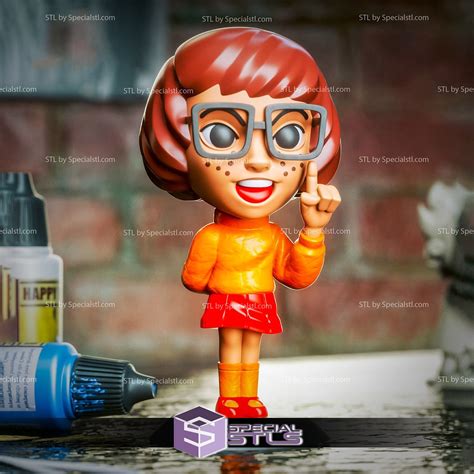 Chibi STL Collection - Velma Scooby doo 3D Printing Figurine | SpecialSTL