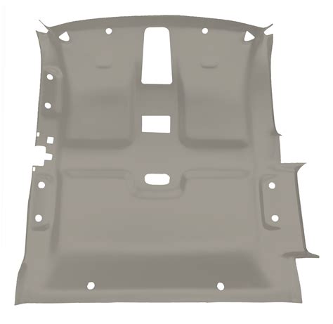 1999-2006 Chevrolet Silverado 1500 Ext Cab 3 Doors, ABS Plastic Headliner, Ox Gray Foambacked ...