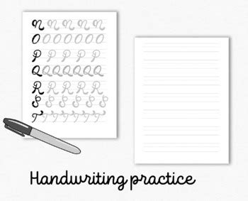 Calligraphy Worksheets • Handwriting Practice • Printable • Template • Traceable