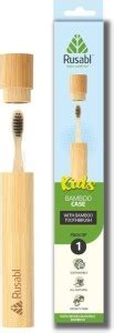 Rusabl Kids Bamboo toothbrush with Travel case Soft Toothbrush - Buy ...