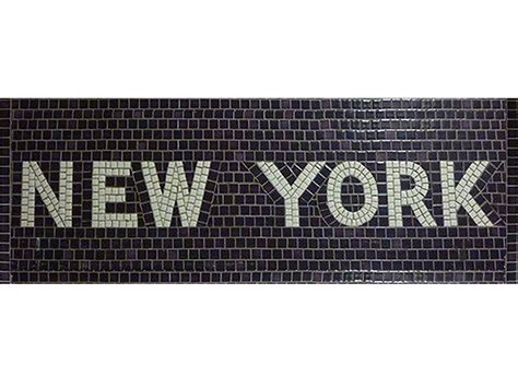 Custom Size Mosaic Tile New York, New York Mosaic Tile, NYC Subway Tile ...