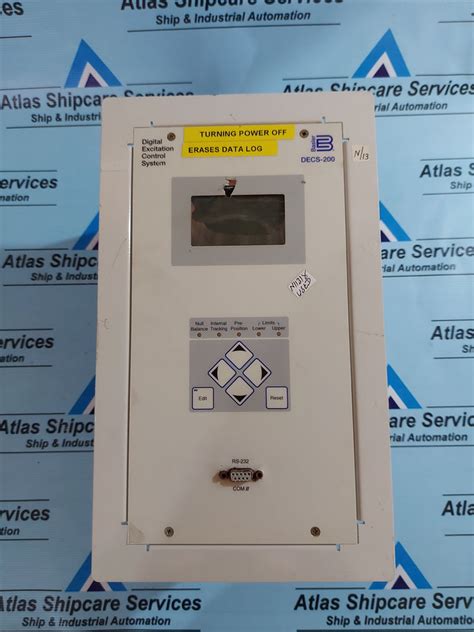 BASLER DECS-200 DIGITAL EXCITATION CONTROL SYSTEM – Atlas Shipcare Services