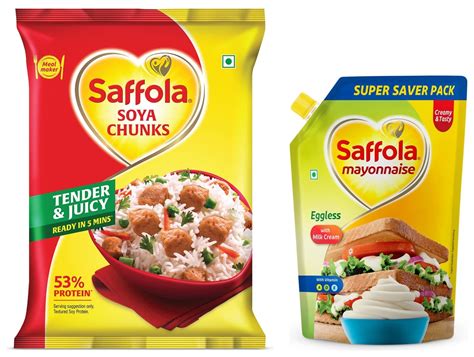 Saffola Soya Chunks with Supersoft Technology, 53% Protien, Tender ...