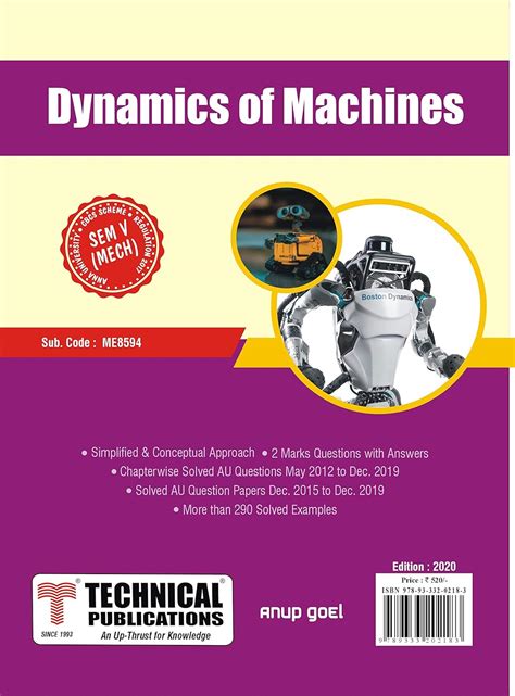Dynamics of Machines for BE Anna University R17 CBCS (V-Mech. - ME8594 ...