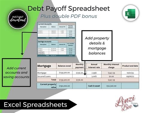 Debt Payoff Worksheet Excel