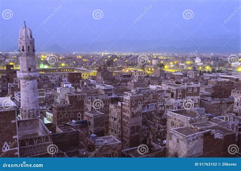 Sana, Capital City of Yemen Stock Photo - Image of glow, destination: 51763152 - capital city of yaman