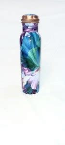 Essentials 4 You Trendy Floral Printed Copper Water Bottle 1 Litre 1000 ...