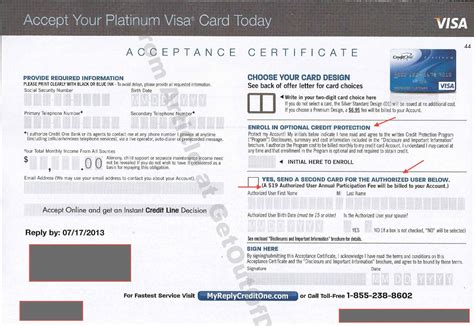 Apply For Credit One Bank Platinum Visa at Sally Seim blog