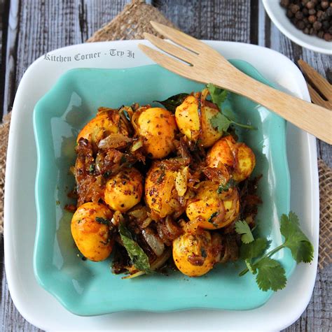 Kada Mutta - Quail Eggs Pepper Fry