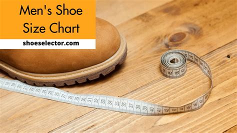 Men's Shoe Size Chart by Age With Measuring Guides 2023