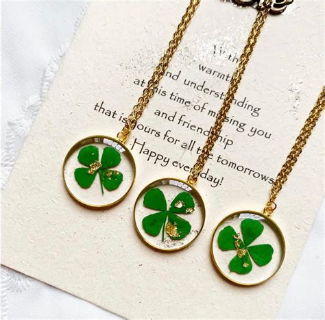 Rare 4 Leaf Clover Pendant – Dainty Little Shop