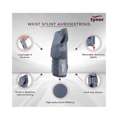Buy TYNOR E-43 WRIST SPLINT AMBIDEXTROUS SIZE SMALL Online & Get Upto ...