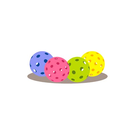A vibrant clipart image featuring four colorful balls with distinct ...