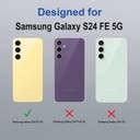 Foncase Back Cover for Samsung Galaxy S24 FE 5G, Samsung Galaxy S24FE ...