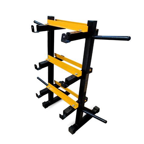 Protoner 3 in 1 Dumbbell Rack, Plate Stand and bar Holder (Black and Y ...