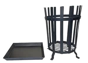 Chilz Round Bonfire Pit/Camp Warmer, with Steel Tray Heavy Duty ...