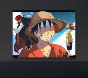 ONE PIECE I MONKEY D LUFFY & SHANKS I 300 GSM POSTER I A3 FRAME 3D ...